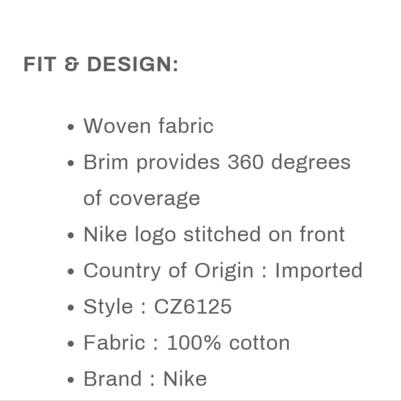 NWT Youth Nike Bucket Hat - Picture 7 of 7